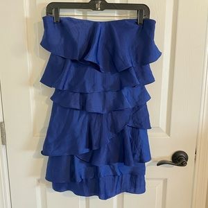 BCBGMAXAZRIA strapless ruffled dress